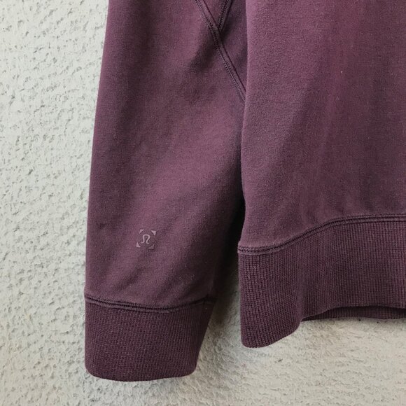 Lululemon  Plum Zip-Up Hoodie Jacket S Cotton Blend men's - Picture 10 of 11